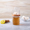 Crystalia Handmade Glass Coffee Mug with Cookie Tray